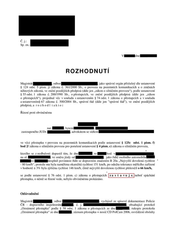 Rozhodnutí — Měření PolCam