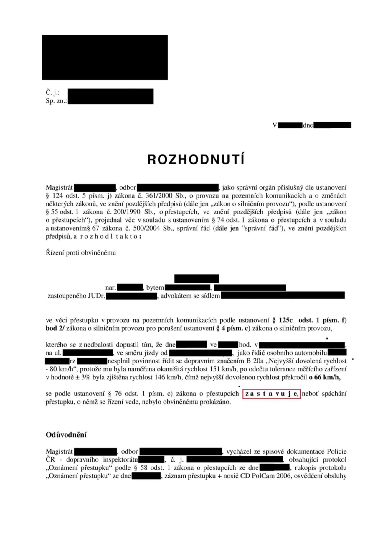 Rozhodnutí — Měření PolCam